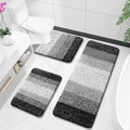 OLANLY Microfiber Bathroom Rugs Sets 3 Piece, 47"x20"+24"x16"+24"x20"