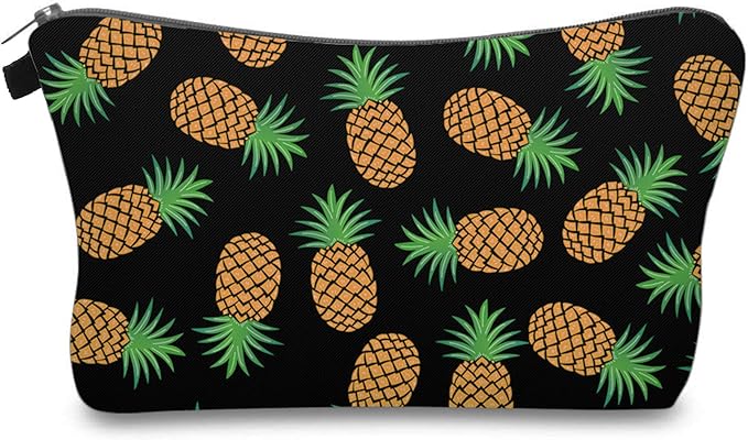 Aiphamy Cute Travel Makeup Bag Cosmetic Bag Small Pouch Gift for Women (Pineapple)