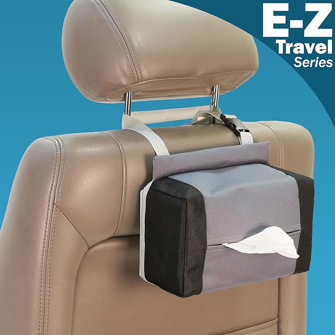 FH Group E-Z Travel Napkin Tissue Dispenser Holder fits Most Cars, SUVs, Trucks, and Vans Pink