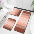 OLANLY Microfiber Bathroom Rugs Sets 3 Piece, 47"x20"+24"x16"+24"x20"