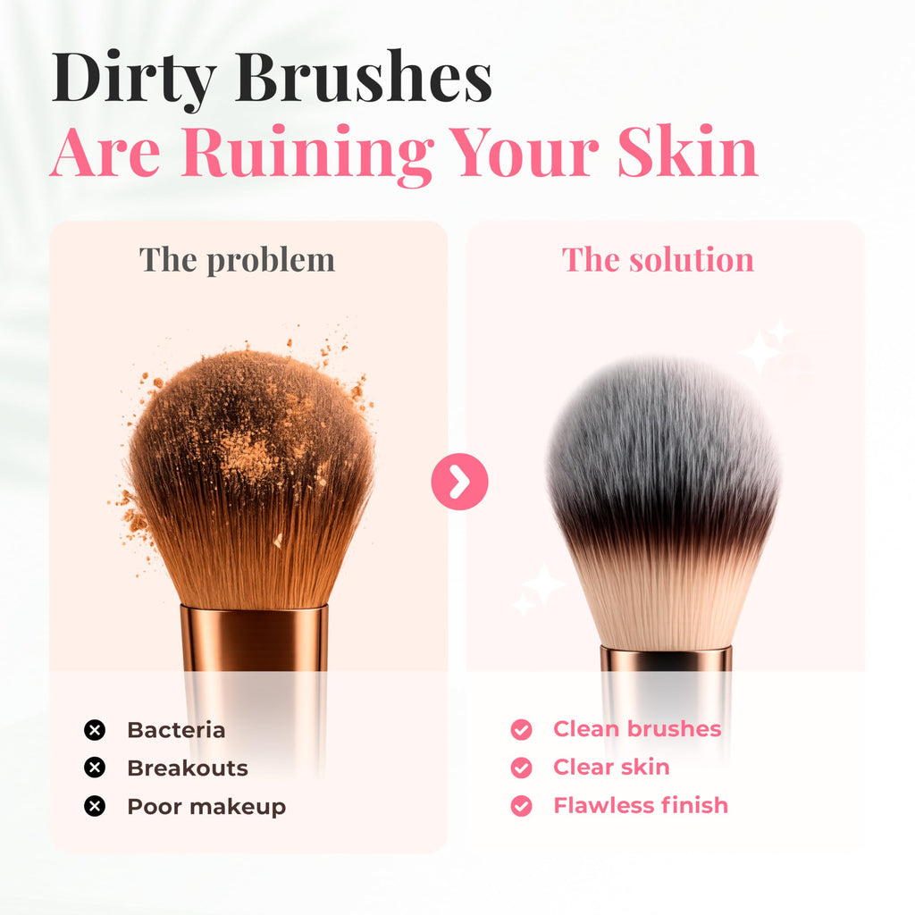 BRISEL 3-in-1 Electric Makeup Brush Cleaner & Dryer Machine, Automatic Cosmetic Brush Washer, USB Powered with LED, Deep Cleaning & 2H/5H Timed Drying, Fits All Makeup Brushes & Sponges
