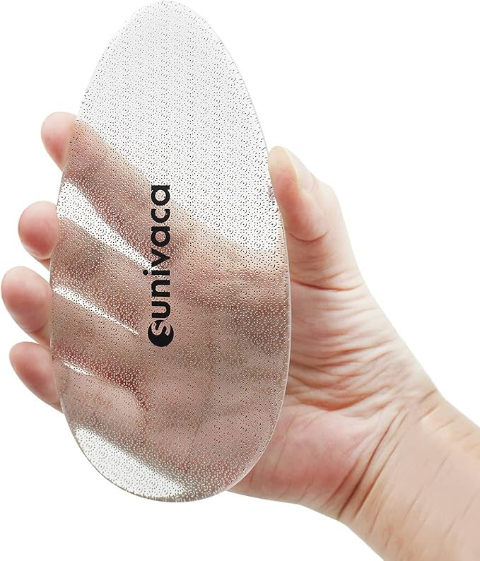 Sunivaca Glass Foot File Callus Remover for Feet, Heel Scraper, Pumice Stone, Diabetic Feet Scrubber Dead Skin Remover for Feet Professional Pedicure Tools
