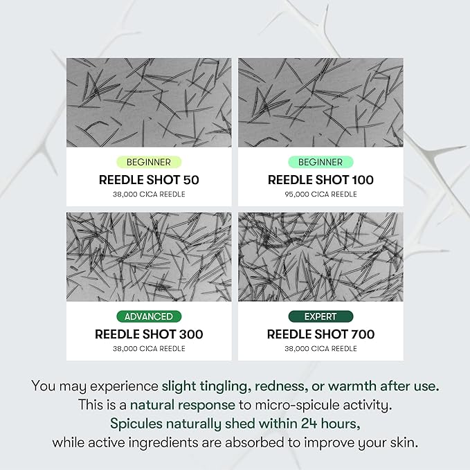 VT COSMETICS CICA Reedle Shot 50, Spicule Microneedling Serum for Pore Care & Exfoliation, Exosome, Centella Asiatica for Glass Skin, Smooth Texture, Korean Liquid Skin Booster (1.69 Fl Oz / 50ml)