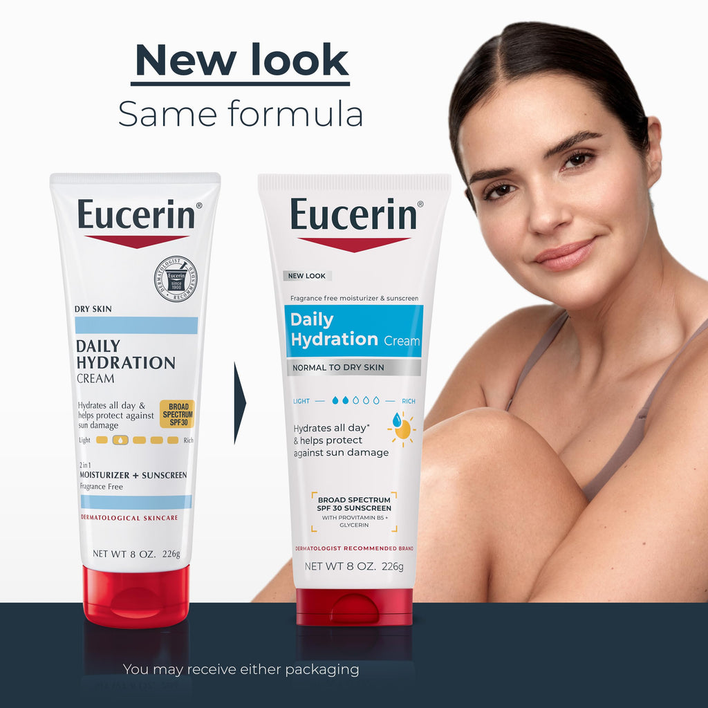 Eucerin Daily Hydration Cream SPF 30, 8 OZ