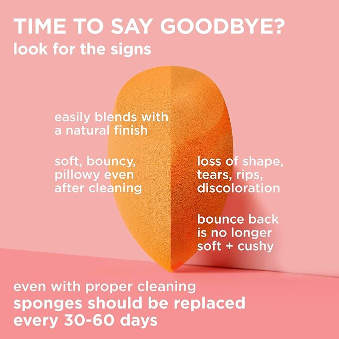 Real Techniques Miracle Complexion Sponge + Case (Packaging May Vary)