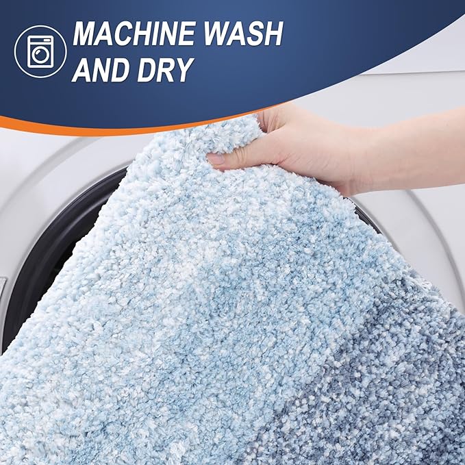 OLANLY Microfiber Bathroom Rugs Sets 3 Piece, 30"x20"+24"x16"+24"x20"