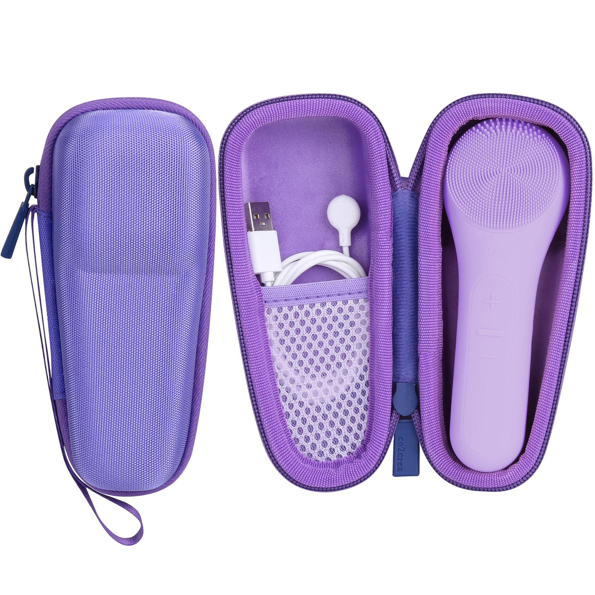 co2CREA Case for NågraCoola CLIE 2 1 Sonic Facial Cleansing Brush,Blue