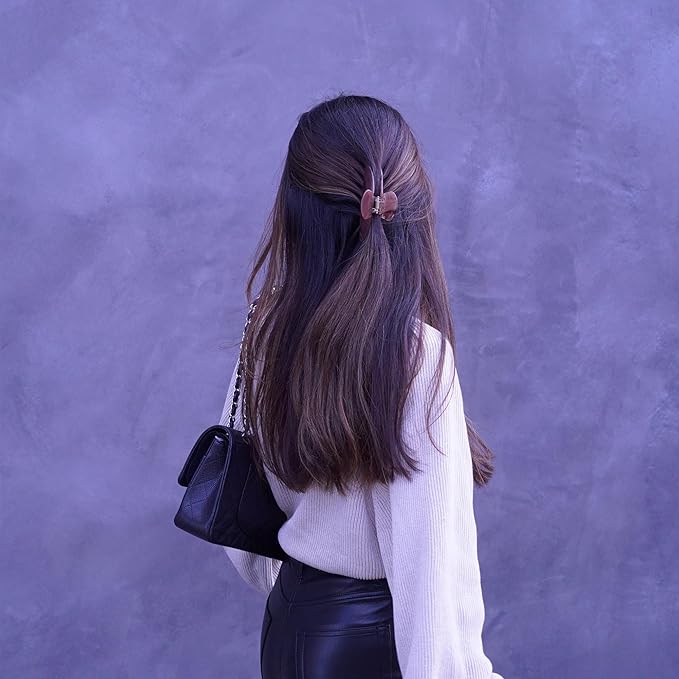 Luxury Mocha Claw Clip for Women | Our Large 4 Inch Hair Clip Creates Beautiful Half Ups, Secure Updos & Chic Daily Styles | Premium Acetate Claw with Secure Hold & Snag Free Teeth for Easy Styling