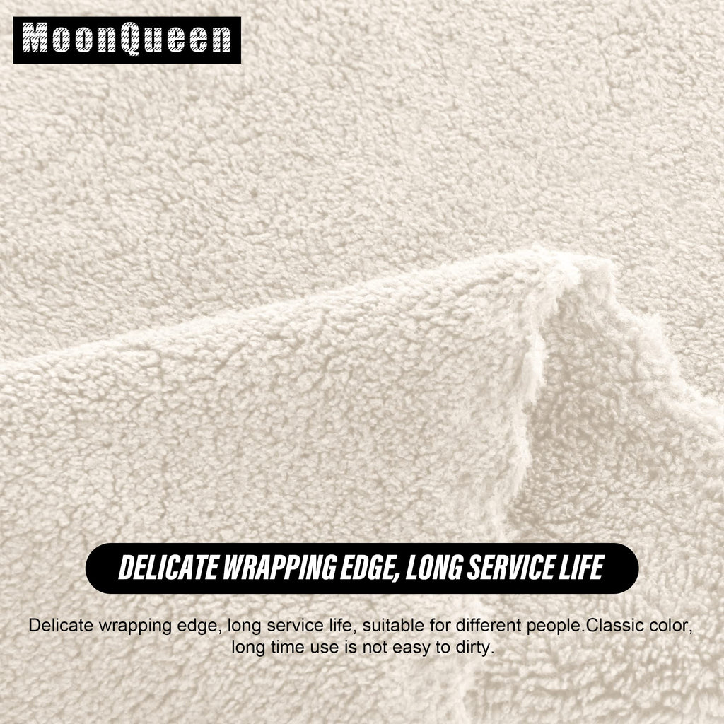 MOONQUEEN Ultra Soft Premium Washcloths Set - 12 x 12 inches - 72 Pack - Quick Drying - Highly Absorbent Coral Velvet Bathroom Wash Clothes (Cream)