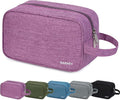 Narwey Travel Toiletry Bag for Women Traveling Dopp Kit Travel Bag for Toiletries Cosmetic Bag Makeup Bag Medicine Bag for Traveling (Dark Purple)