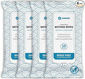 SUNKISS TrustPlus Bathing Wipes with Aloe, Extra Thick 8"x12" Body Cleansing Wipes for Adults Sensitive Skin, Camping, Travelling, Gym, Caring, 40 Count