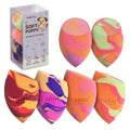 Unfovi 6Pcs Tri Color Makeup Sponge, Low Absorption Latex Free Soft Makeup Sponges For Foundation,Beauty Sponge Blender for Power&Cream,Liquid (Multicolor)