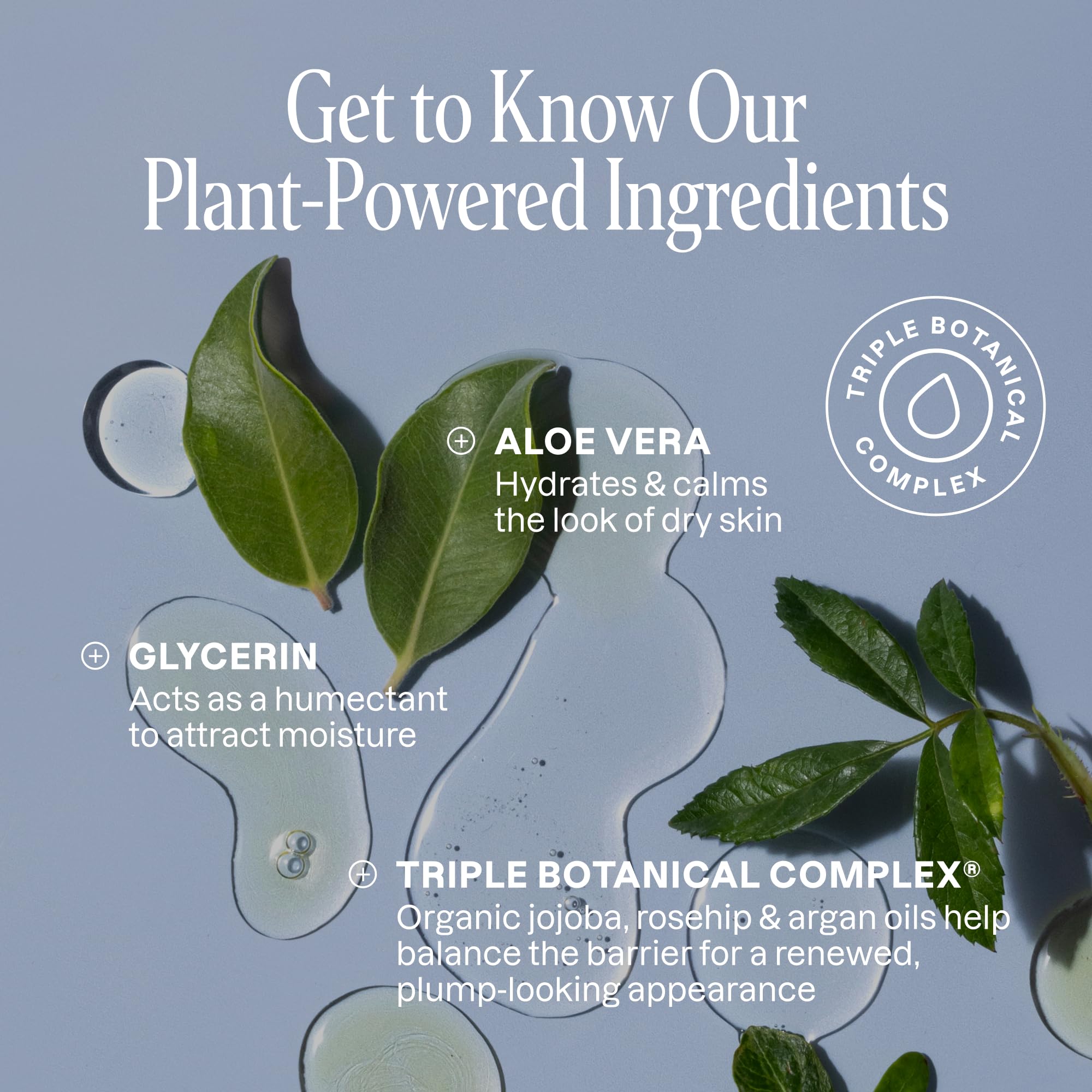 Cliganic Hydrating Facial Gel Cleanser with Triple Botanical Complex® – Clean Gentle Face Wash with Jojoba, Rosehip Argan Oils Removes Makeup Impurities Aloe Vera Glycerin for Balanced Glowing Skin
