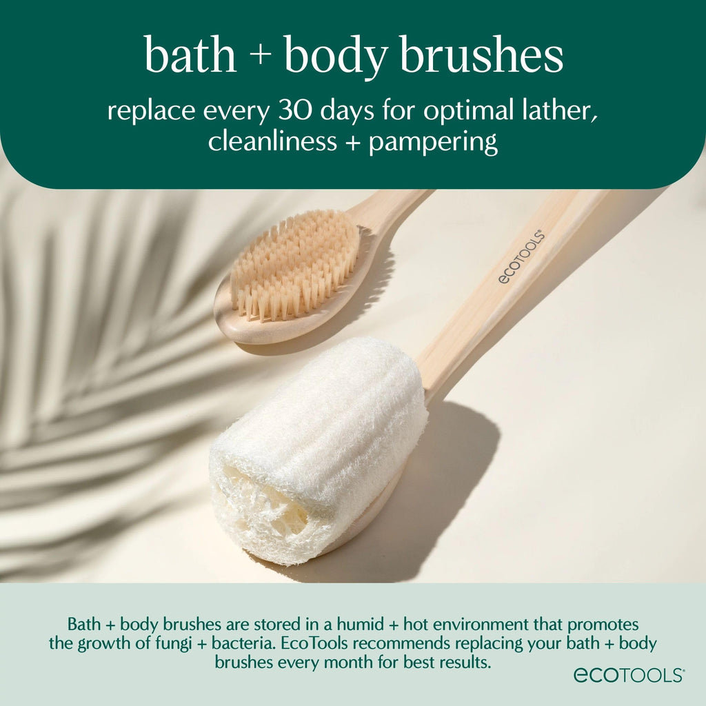 EcoTools Dry Body Brush for Shower Skincare, 1 Count