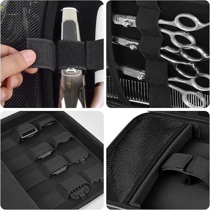 Boobowl Hard Case for Hair Clippers, Barber Tool Organizer for Home&Travel