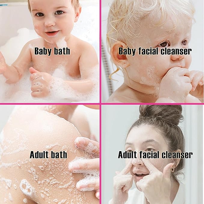 Konjac Facial Sponges for Washing Cleaning Face Body Natural Konjac Face Sponge Set for Cleansing and Exfoliating Set of 4