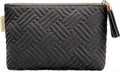 BAGSMART Small Cosmetic Bag, Elegant Roomy Makeup Bags,Great Gifts for Women,Travel Waterproof Toiletry Bag Accessories Organizer Gifts(Black-1pcs)