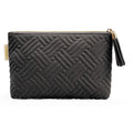 BAGSMART Small Makeup Bag, Elegant Cosmetic Pouch with Tassel, Soft Water-Resistant Travel Organizer for Women, Cosmetics & Everyday Essentials, Black