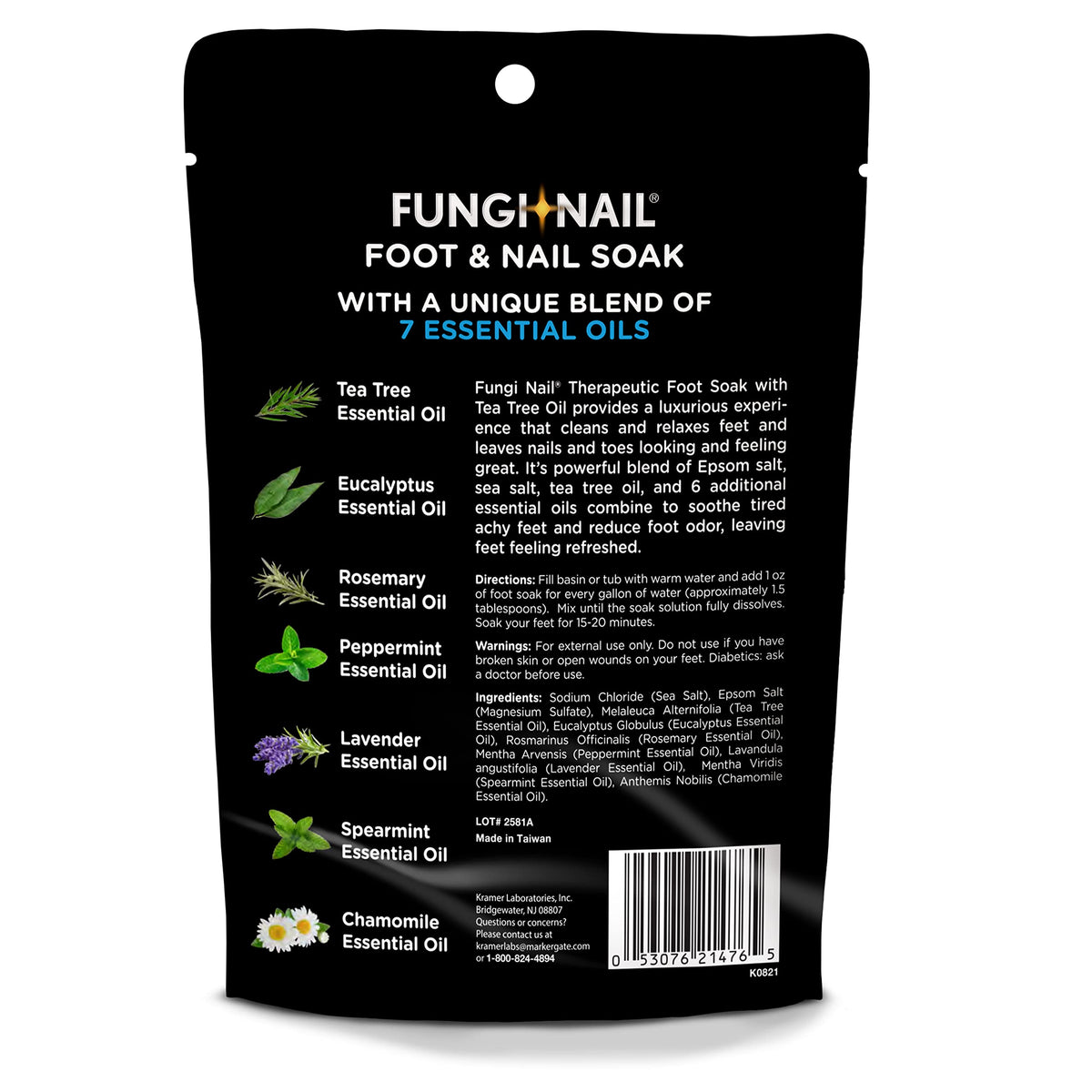 Fungi-Nail Foot & Nail Soak, Tea Tree Oil Foot Soak, 1 Pound