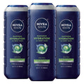 NIVEA MEN Maximum Hydration 3-in-1 Body Wash, Multipack, 3 x 16.9 FL OZ