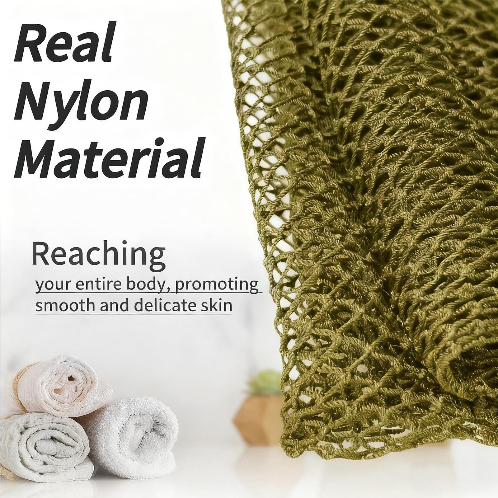 SPMKTBOZAI African Net Sponge Authentic, Exfoliating Net for Body Back