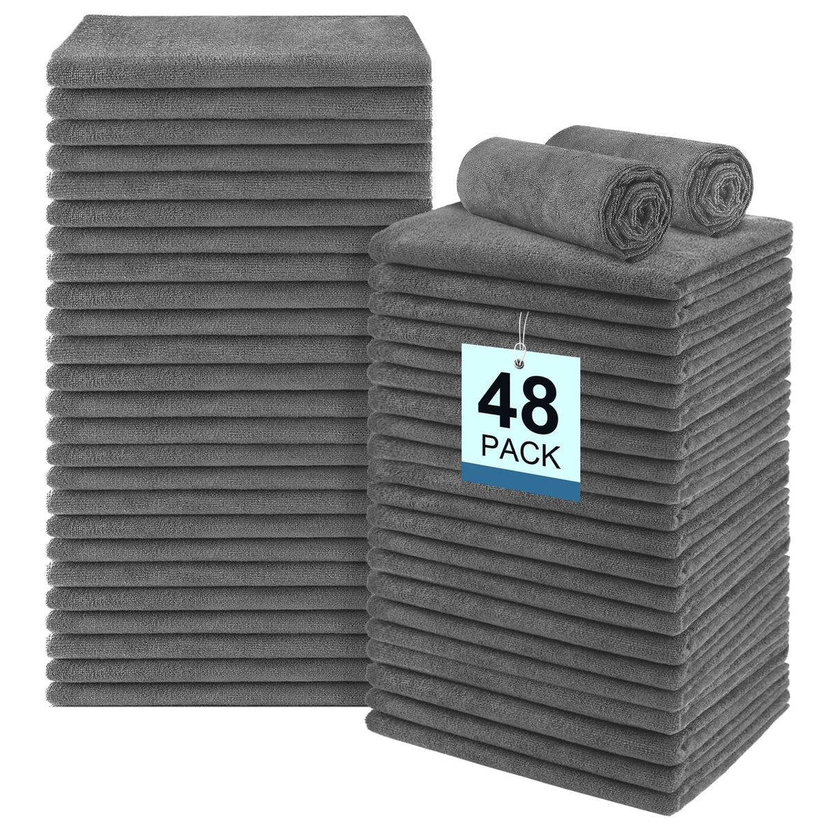 UNIMADE 48 Pack Salon Towels - Highly Absorbent Hand Towels