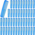 Didaey 50 Pcs Pocket Combs for Men 5 Inch Cutting with Wide and Fine Teeth Plastic Professional Barber Haircut Small Anti Static Combs for Women Grooming Accessories for Beard(Blue)