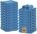 STF Linen 24 Pack Navy Blue Hand Towel 100% Cotton Spa Towel – 16x26 inches Highly Absorbable Facial Towels Gym, Hair Towel and Face Towel Bulk Small Towels (Not Bleach Proof)