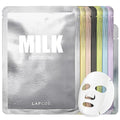 LAPCOS K Beauty Daily Sheet Mask Variety Pack 7+1 (Version 1) - K Beauty Face Masks to Hydrate, Clarify, Nourish, Gently Exfoliate & Renew Skin - Breathable Sheet & Pads - Korean Skin Care (Pack of 8)