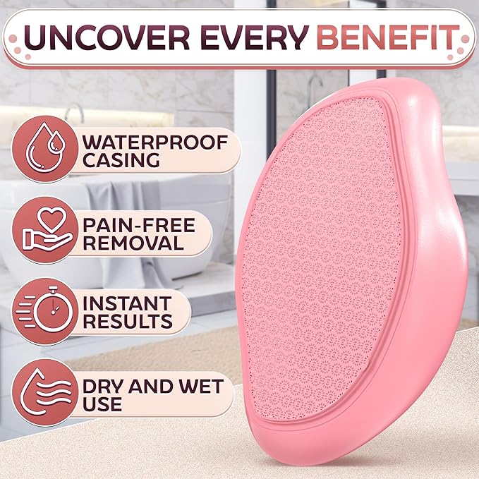 Nano Glass Foot File – 4.6" Glass Foot Callus Remover, Ergonomic Heel Scraper for Cracked Heels, Scratch-Resistant & Non-Wearing – Moisture-Resistant & Gentle Cleansing, Designed for Wet or Dry Use