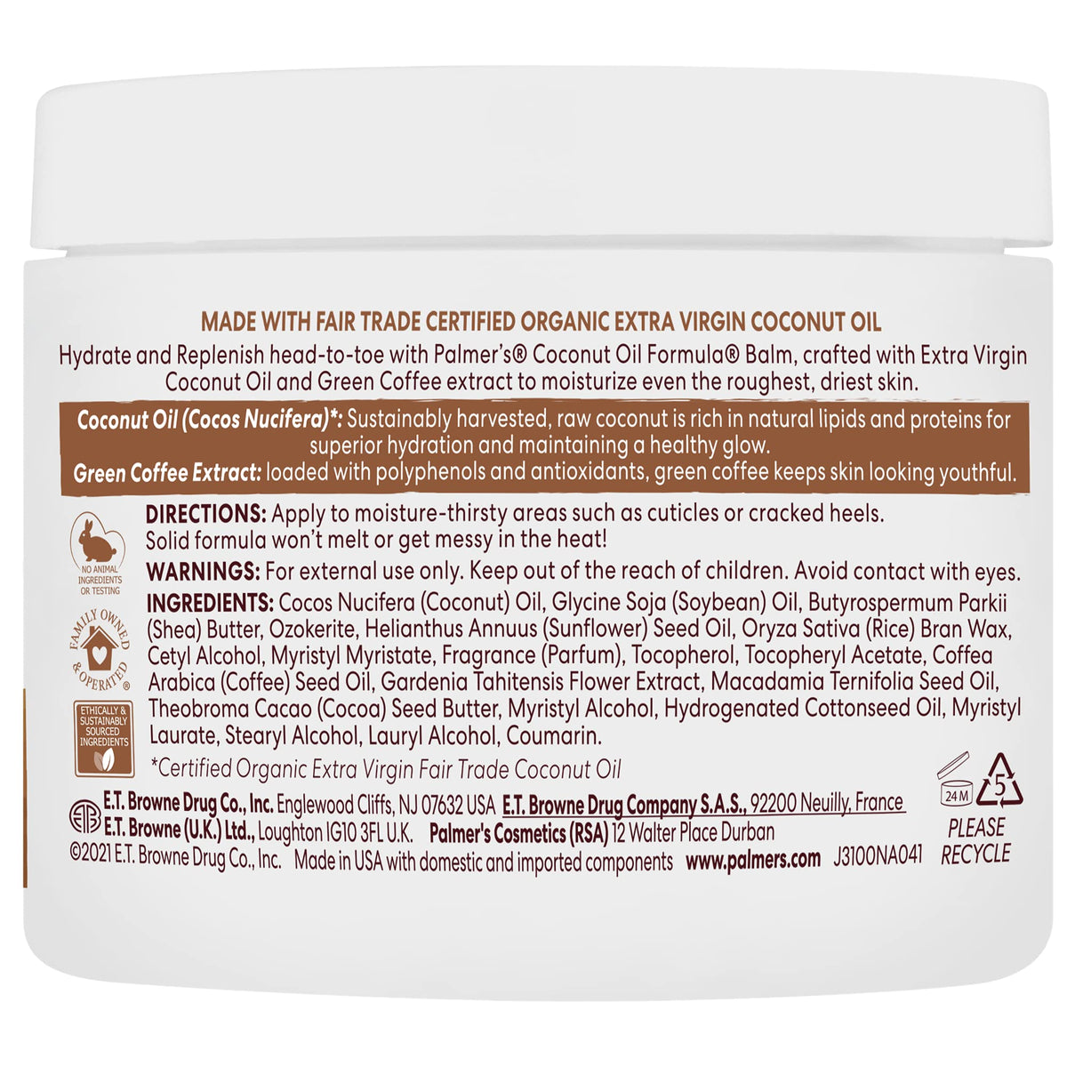Palmer's Coconut Oil Formula Body Balm with Vitamin E (3.5 Ounces)