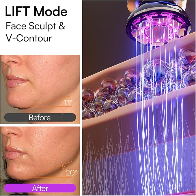 INIA 3-in-1 Red Light Therapy Beauty Device for Face & Neck Skincare