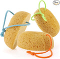 Azymi Shower Sponge for Women Men Body Wash & Exfoliation 4-Pack