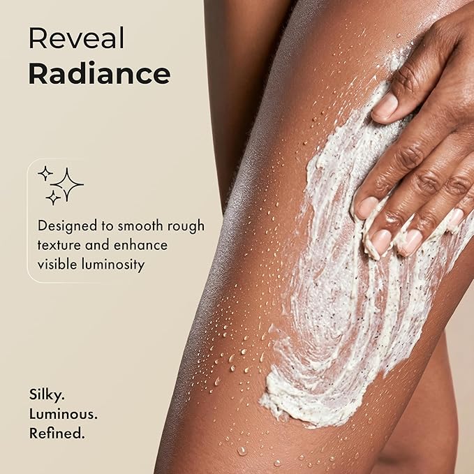 Silk Peptide Body Polish Gentle Exfoliant - Honey & Coconut Body Scrubs with Shea Butter, Exfoliants & Hydrating Oils for Smooth, Glowing Skin – Deep Moisturizing & Radiance Boosting Formula