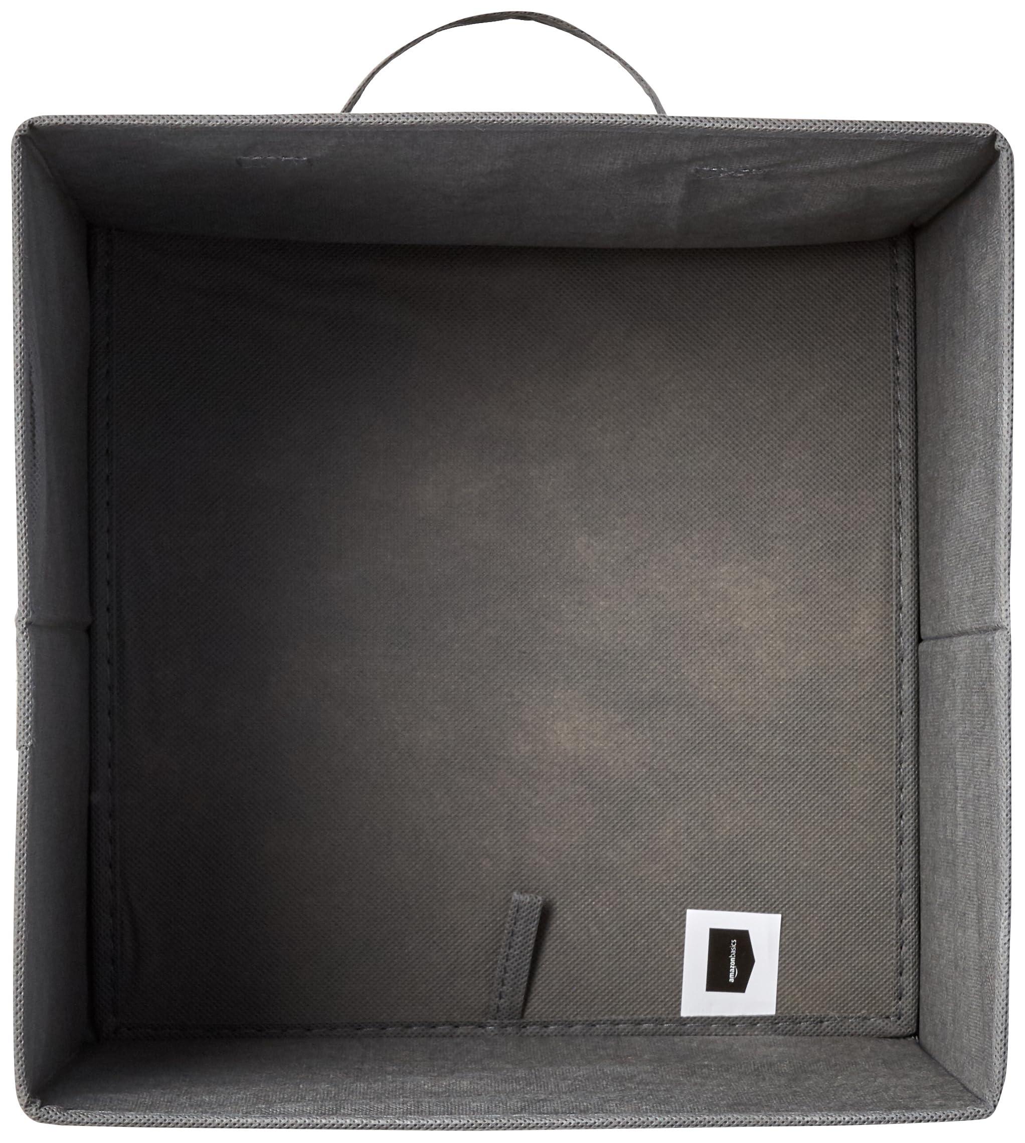 Amazon Basics Collapsible Fabric Storage Cube Bins Organizer with Handles for Organizing, Sturdy, Gray, 13 x 13 x 13 inch, 6-Pack