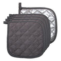 5 PCS Pot Holders for Kitchen, Cotton Potholers with Great Heat Resistance, Hot Pads, Trivets for Cooking and Baking Grey