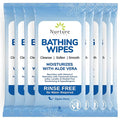 Nurture Rinse Free Bathing Disposable Adult w/Aloe Waterless Care -48 Wipes
