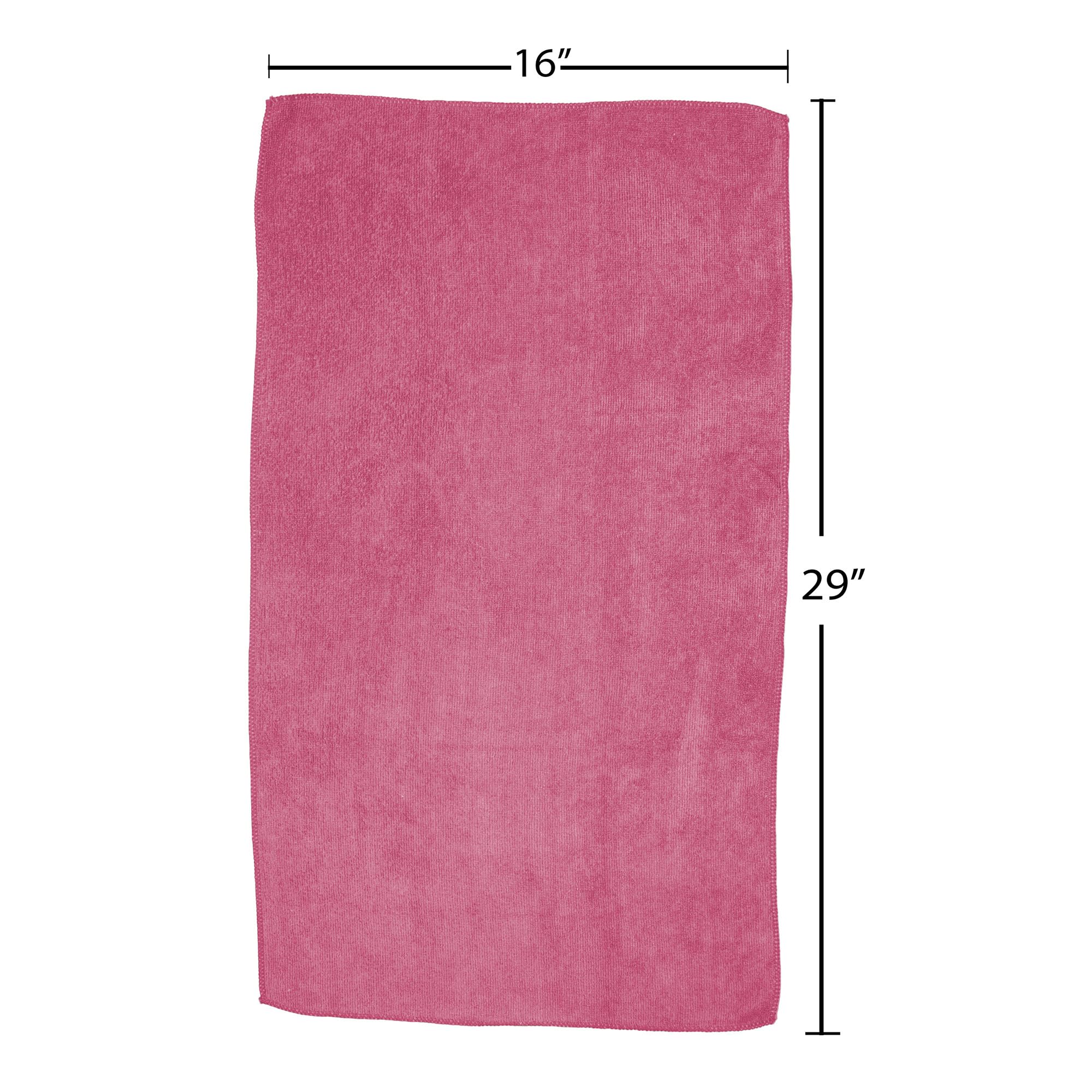 Fromm Softees Microfiber Salon Hair Towels for Hairstylists, Barbers, Spa, Gym in Hot Pink/Orange, 16" by 29", 10 Count Perfect Hair Care Towel for Drying Curly, Long, Wavy Hair