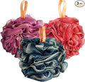Fishent Shower Sponge Shower Loofah, Body Wash Loofah Sponge Body Scrubber, 3 Pack 60g Large Size Lofas for Shower, Cleaning Loofahs Sponge Body Sponges for All Skin Types