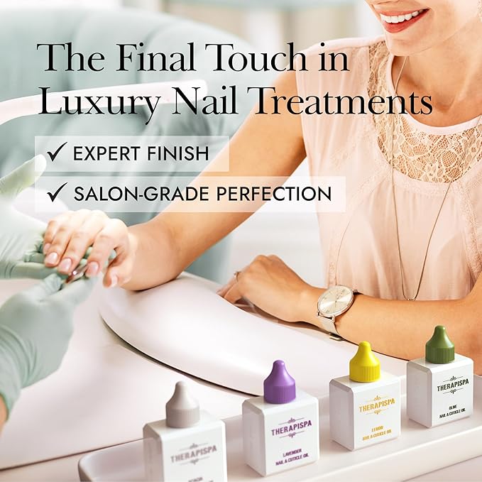 THERAPISPA Nail & Cuticle Oil with Avocado, Jojoba, Biotin & Vitamin E – Nourishes Cuticles, Strengthens Nails & Supports Nail Growth (Lavender, 2.0 fl oz)