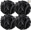 BTYMS 4 Pieces Large Loofah Sponge Shower Puff Bath Scrunchie 75g/pc Shower Sponge Body Loofahs Pouf Mesh Pouf for Body
