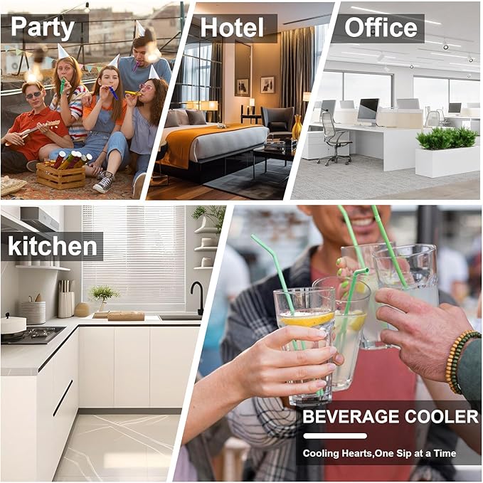 DOGHLY Compact Mini Fridge - 24 Cans/0.9 Cu.Ft Beverage Refrigerator with Mirrored Door & Digital Thermostat, Small Cosmetics Cooler for Skincare, Drinks, Food,Bedroom, Office, Dorm,Black