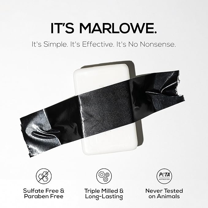 MARLOWE. Bar Soap for Men, Moisturizing Body Soap, Sage + Fir, 7 oz(6 Bars)