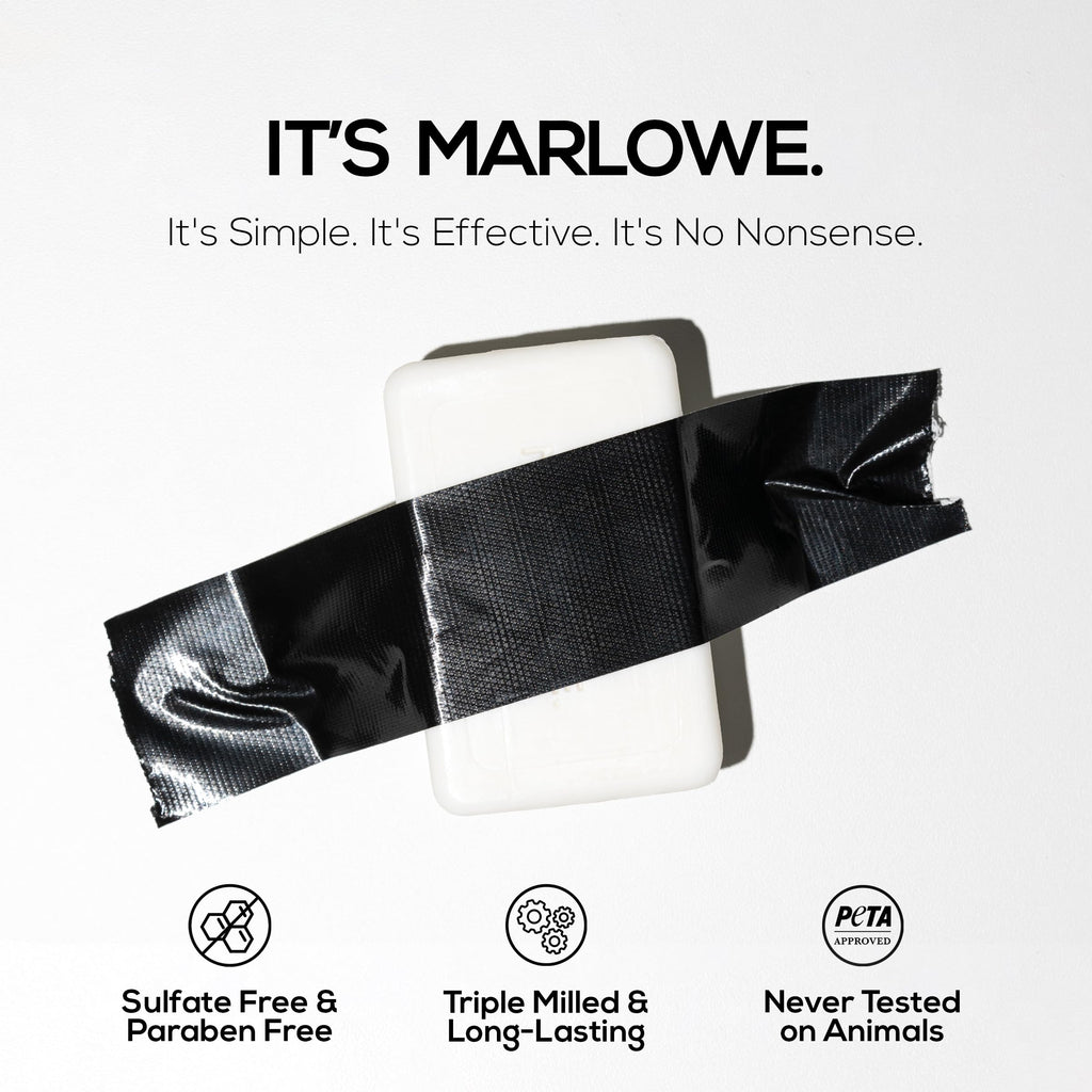 MARLOWE. Bar Soap for Men, Moisturizing Body Soap,Sage + Fir, 7 oz(12 Bars)