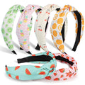 DiyJibb Headbands for Women Girls - 6PCS Stylish Top Knotted Headbands - Knotted Headband for Women - Head Bands Wide Hairband Hair Accessories