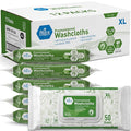 MED PRIDE Premoistened Washcloths 8x12 in with Aloe & Lanolin,600 Count