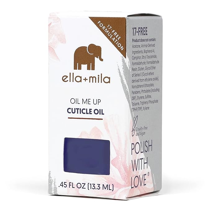 ella+mila Cuticle Oil for Nail Growth with Lavender & Vitamin E, 0.45 fl oz