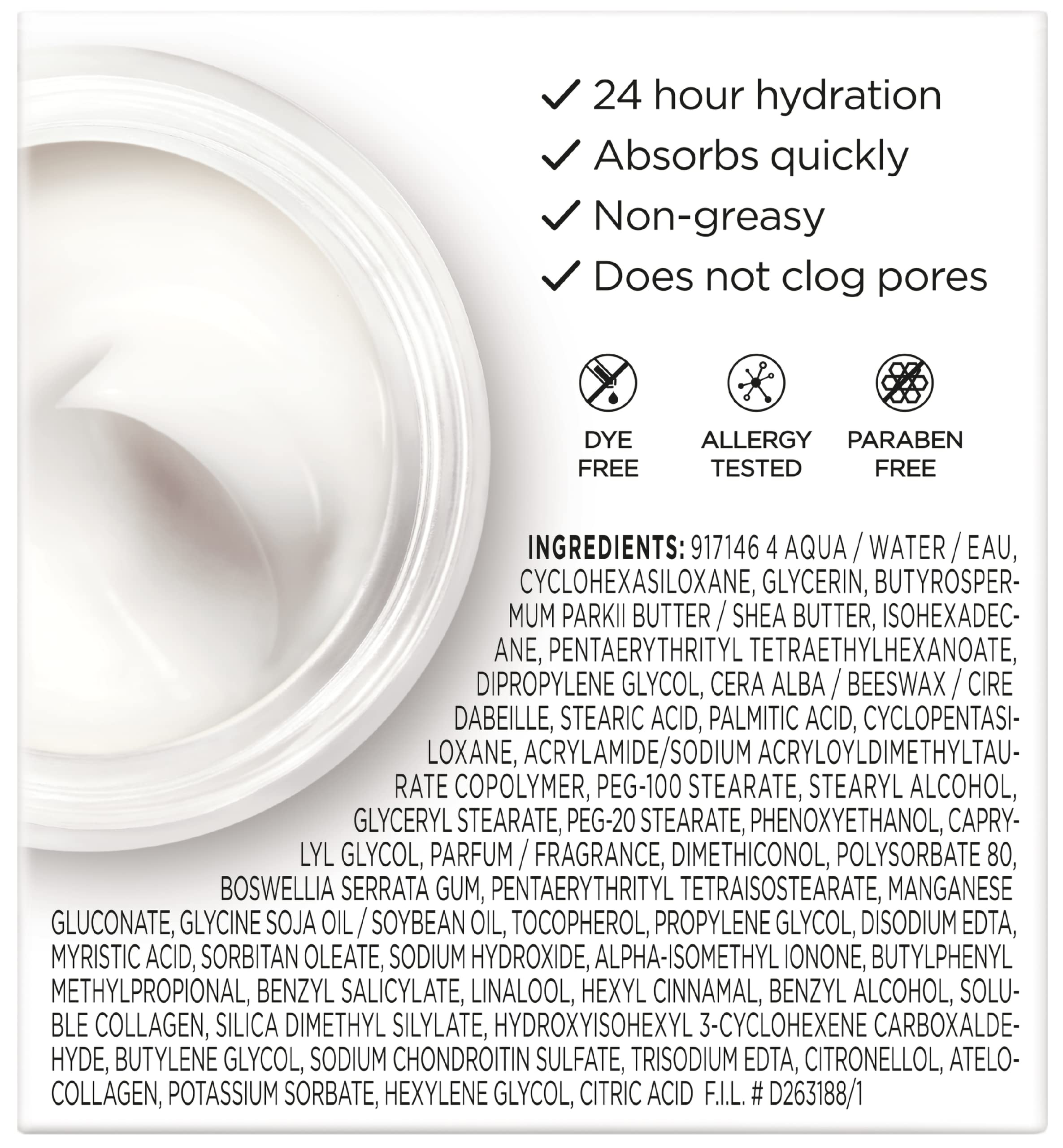 L’Oreal Paris Collagen Daily Face Moisturizer, Anti Aging Face Cream to Reduce Wrinkles and Provide Intense Hydration, 1.7 oz