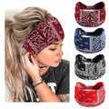 Boho Headbands For Women Fashion Stretch Wide Hair Bands Knoted Turban Head Bands Yoga Running Sweatband Elastic Headband Stylish Wrap Headbands Hair Accessories for Teen Girls 4 Pack