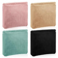 Abbylike 4 Pcs Small Makeup Bag Corduroy Cosmetic Pouch with Zipper Portable Little Bags for Purse Mini Pouch Cute Makeup Purse for Coin Essentials Items Women (Pure)